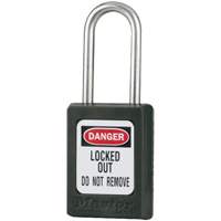 Cadenas de s&eacute;curit&eacute; S31 Zenex, Noir, Cl&eacute;s identiques, Thermoplastique, Largeur de 1-3/8" Superchem Industries