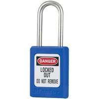 Cadenas de s&eacute;curit&eacute; S31 Zenex, Bleu, Cl&eacute;s identiques, Thermoplastique, Largeur de 1-3/8" Superchem Industries