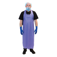 Tabliers en vinyle, Vinyle, Bleu, 35" la x 45" lo Superchem Industries