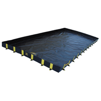Rigid-Lock QuickBerm&reg;, 1795 gal. Capacity, 12' W x 20' L x 12" H, Stake Wall Superchem Industries