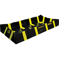 QuickBerm&reg; Containment Berm with Inside Wall Supports, 175 US gal. Capacity, 4' W x 6' L x 12" H, Snap-Up Bracket Superchem Industries