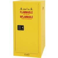 Armoire pour produits inflammables, 16 gal., 1 Porte(s), 23" La x 44" h x 18" p Superchem Industries