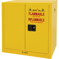 Flammable Storage Cabinet, 22 gal., 2 Door, 35" W x 35" H x 22" D Superchem Industries