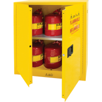 Armoire pour produits inflammables, 30 gal., 2 Porte(s), 43" La x 44" h x 18" p Superchem Industries