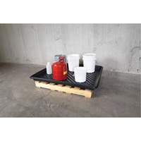 Ultra-Utility Trays&reg;, 36" L x 36" W x 4.75" H, 27 US gal. Spill Capacity Superchem Industries
