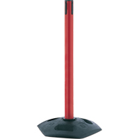 Poteau receveur robuste &agrave; ligne simple, Hauteur de 38", Rouge Superchem Industries