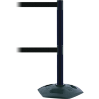 Poteau receveur robuste &agrave; ligne double, Hauteur de 38", Rouge Superchem Industries