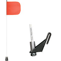 Safety Whip&reg; Light-Duty Whips, Window Mount, 5' High, Orange Superchem Industries