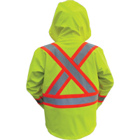 Vestes de s&eacute;curit&eacute; imperm&eacute;ables ignifuges haute visibilit&eacute; en polyur&eacute;thane, Petit, Jaune lime haute visibilit&eacute; Superchem Industries