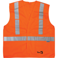 Vestes de s&eacute;curit&eacute; ignifug&eacute;es, Orange haute visibilit&eacute;, Moyen/Petit, Polyester Superchem Industries