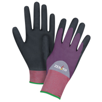 Gants enduits de premi&egrave;re qualit&eacute; ZX-2, 11/2T-Grand, R&ecirc;vetement Nitrile/Mousse de nitrile, Calibre 18, Enveloppe en Nylon Superchem Industries
