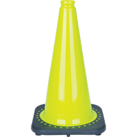 Premium Traffic Cone, 18", Lime Green Superchem Industries