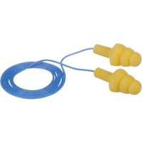 Bouchons d'oreilles pr&eacute;moul&eacute;s E-A-R Ultrafit, Avec cordon, Vrac - Sac en poly, 25 dB NRR, Taille unique Superchem Industries