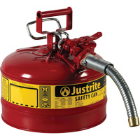 Bidons s&eacute;curitaires AccuFlow, Type II, Acier, 2,5 gal. US, Rouge, Homologu&eacute; FM/List&eacute; UL/ULC Superchem Industries