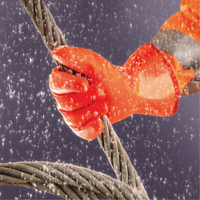 Gants Polar Grip 23-700, 9/Grand, R&ecirc;vetement PVC, Enveloppe en Nylon Superchem Industries