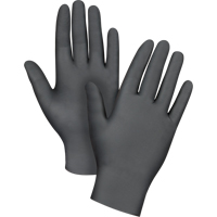 Puncture-Resistant Medical-Grade Disposable Gloves, Large, Nitrile, 5-mil, Powder-Free, Black, Class 2 Superchem Industries