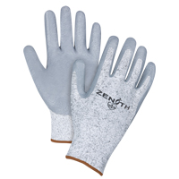 Gants &eacute;lastiques sans coutures r&eacute;sistants &agrave; la coupe, Taille Grand/9, Calibre 13, Rev&ecirc;tement Nitrile, Enveloppe en PEHP, ANSI/ISEA 105 niveau 2/EN 388 niveau 3 Superchem Industries