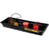 EcoPolyBlend Spill Tray, 46" L x 16" W x 5.5" H, 12 gal. Spill Capacity Superchem Industries