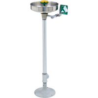 Axion&reg; Eye/Face Wash Station, Pedestal Installation, Stainless Steel Bowl Superchem Industries