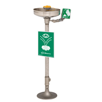 Axion&reg; Eye/Face Wash Station, Pedestal Installation, Stainless Steel Bowl Superchem Industries