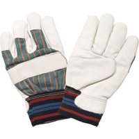 Gant pour le travail doubl&eacute;s pour l'hiver r&eacute;sistant &agrave; l'abrasion, Grand, Paume en Cuir fleur de vache, Doublure en Molleton de coton Superchem Industries