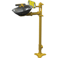 Postes de douche oculaire/faciale Halo, Installation Socle, Bol Acier inoxydable Superchem Industries