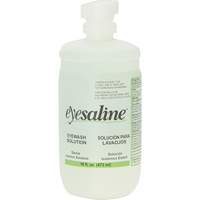 Saline Eyewash Bottles, Full Bottle, 16 oz. Superchem Industries