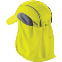 Chill-Its&reg; 6650 Cooling Hats with Neck Shades, Hi-Vis Lime Superchem Industries