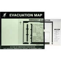 Evacuation Map Holder Clear Insert Superchem Industries