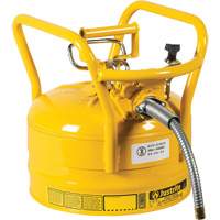 D.O.T. AccuFlow Safety Cans, Type II, Steel, 2.5 US gal., Yellow, FM Approved Superchem Industries