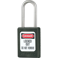 Cadenas de s&eacute;curit&eacute; S31 Zenex, Noir, Cl&eacute;s diff&eacute;rentes, Thermoplastique, Largeur de 1-3/8" Superchem Industries