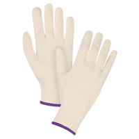 Standard-Duty String Knit Gloves, Poly/Cotton, 7 Gauge, X-Small Superchem Industries