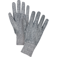 Jersey Gloves, X-Large, Salt & Pepper, Unlined, Knit Wrist Superchem Industries