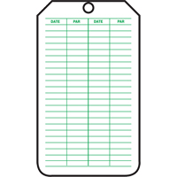 &eacute;tiquettes de s&eacute;curit&eacute; d'inspection et de contr&ocirc;le de l'&eacute;tat de l'&eacute;quipement, Papier cartonn&eacute;, 3-1/8" la x 5-7/8" h, Français Superchem Industries