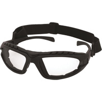 Lunettes de s&eacute;curit&eacute; &agrave; monture noire Dustdevil, Lentille Transparent, Antibu&eacute;e/Anti-&eacute;gratignures, ANSI Z87+/R&eacute;pond ou surpasse la norme CSA Z94.3 Superchem Industries