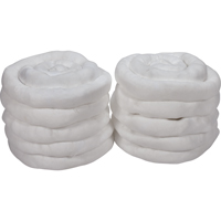 Remblais tubulaire absorbant, Huile seulement, Absorption 45 gal., 3" la x 10' lo, Pqt de 10 Superchem Industries