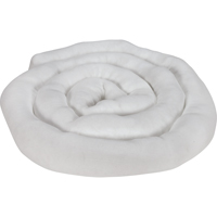 Remblais tubulaire absorbant, Huile seulement, Absorption 45 gal., 3" la x 10' lo, Pqt de 10 Superchem Industries