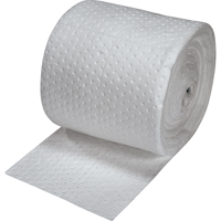 Feuilles absorbantes en fibres fines de premi&egrave;re qualit&eacute;, Poids moyen, 150' lo x 15" la, Absorption 20 gal. Superchem Industries