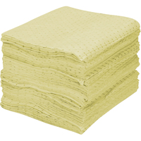 Premium Fine Fiber Sorbent Pads, Hazmat, 15" x 17", 30 gal. Absorbancy Superchem Industries
