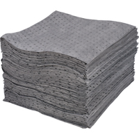 Feuilles absorbantes lamin&eacute;es (SMS) de premi&egrave;re qualit&eacute;, Universel, 15" x 17", 30 gal. d'absorption Superchem Industries