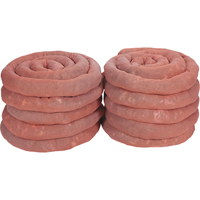 Remblais tubulaires absorbants, Mati&egrave;res dangereuses, Absorption 45 gal., 3" la x 10' lo, Pqt de 10 Superchem Industries