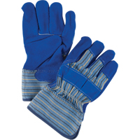 Gants d'ajusteur de premi&egrave;re qualit&eacute; avec coutures en Kevlar, Grand, Paume en Cuir de vache refendu, Doublure en Coton Superchem Industries
