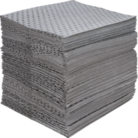 Industrial-Grade Fine Fibre Sorbent Pads, Universal, 15" x 17", 40 gal. Absorbancy Superchem Industries