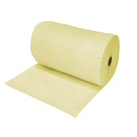 Industrial-Grade Fine Fibre Sorbent Rolls, Heavyweight, 150' L x 30" W, 70 gal. Absorbancy Superchem Industries