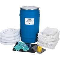 Trousse de lutte contre les d&eacute;versements de premi&egrave;re qualit&eacute;, Huile seulement, Baril, Absorbance de 30 gal. US Superchem Industries