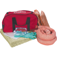 Trousse de lutte contre les d&eacute;versements pour v&eacute;hicules, Mati&egrave;res dangereuses, Sac, Absorbance de 10 gal. US Superchem Industries