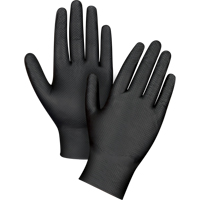 Heavyweight Tactile Grip Examination Gloves, Small, Nitrile, 8-mil, Powder-Free, Black Superchem Industries