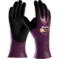 Gants ATG MaxiDry 56-426, 7/Petit, R&ecirc;vetement Nitrile, Calibre 15, Enveloppe en Nylon Superchem Industries