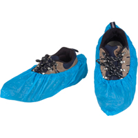 CPE Shoe Covers, X-Large, Polyethylene, Blue Superchem Industries