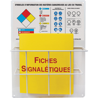 Panneaux de style panier pour mati&egrave;res dangereuses, Français, Compris reliures Superchem Industries